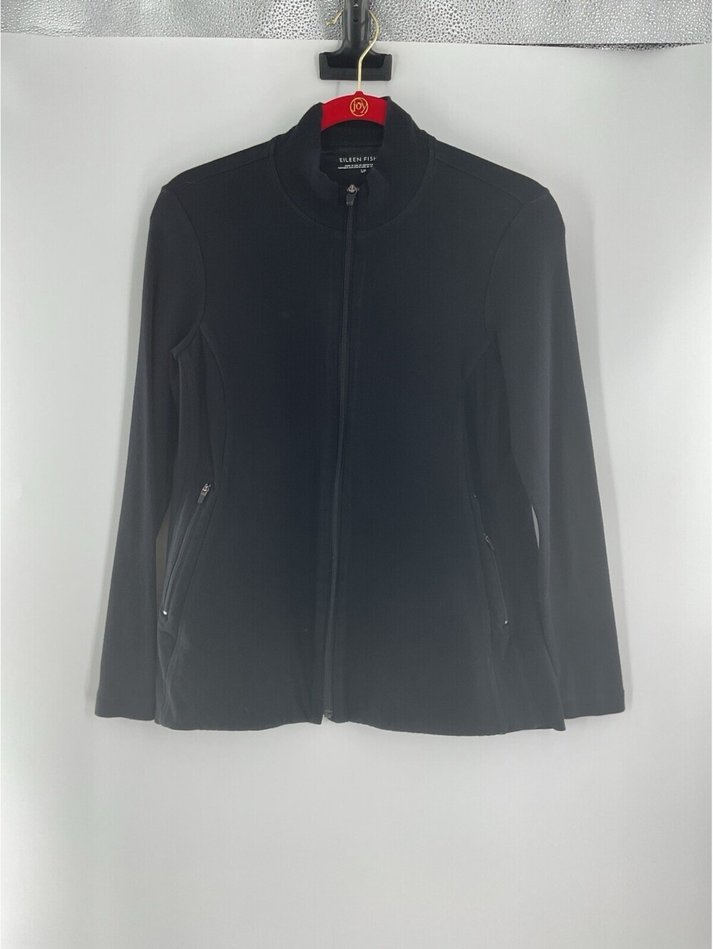 Eileen Fisher Women’s Size Small Full Zip Casual Fitted Jacket Black 123